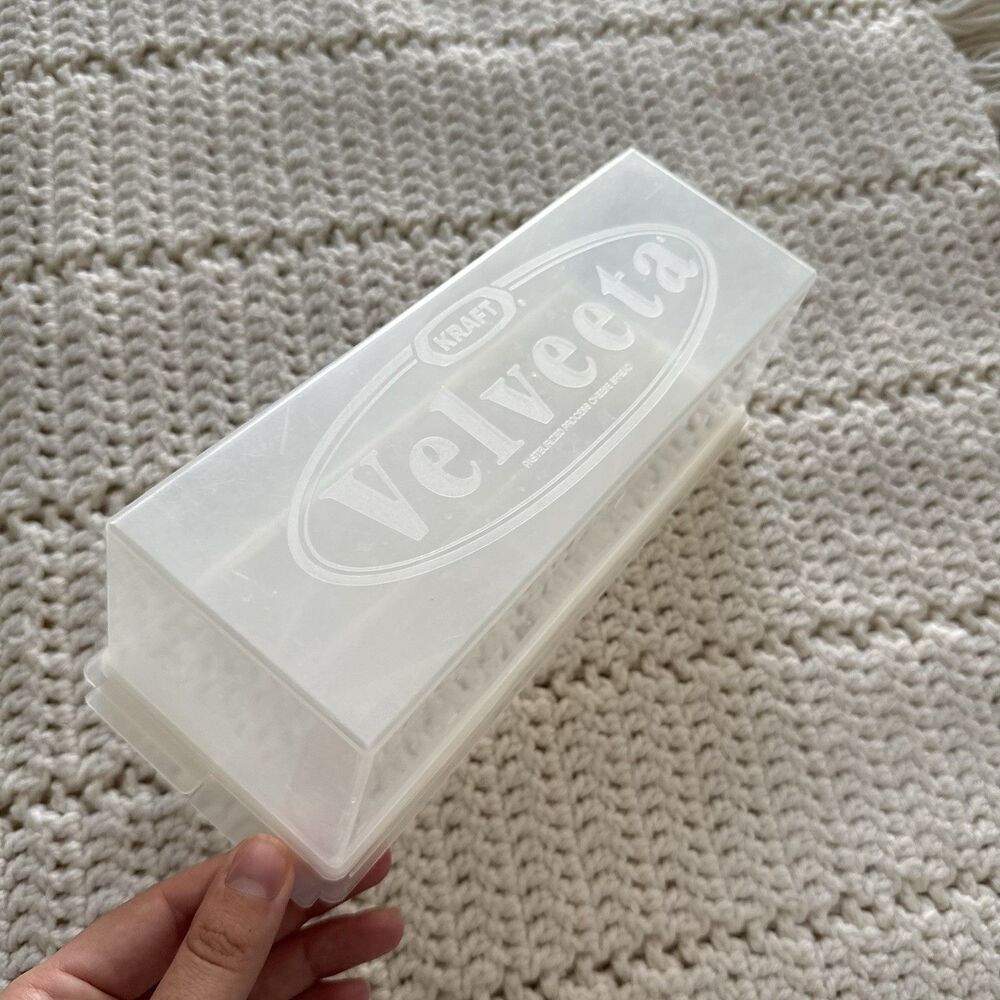 VTG 90 Kraft Velveeta Cheese Keeper Storage Container Clear Plastic 2lb Block